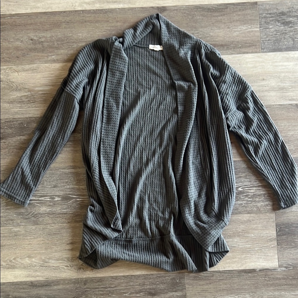 Socialite Gray Cardigan Sweater